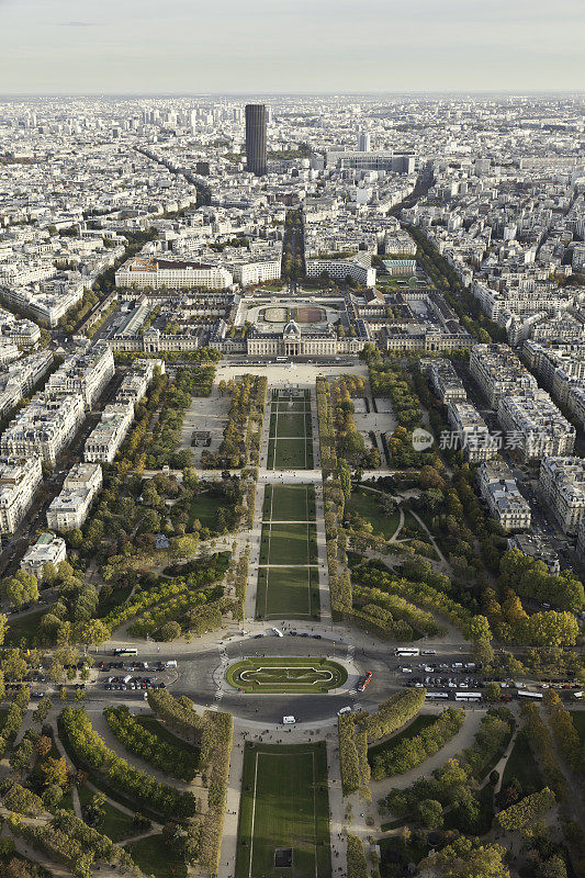 Parc du Champs de MarsAddress Paris鸟瞰图